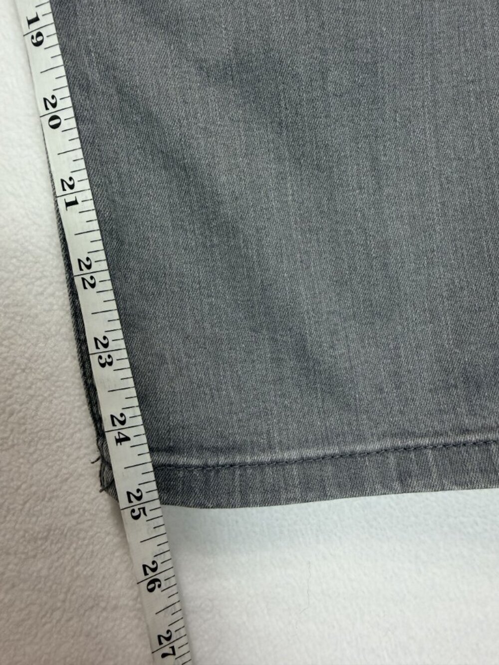 Lee Easy Fit Gray Jeans Women's Size 14 Medium Straight Stretch Crop 34x24 - Picture 10 of 11